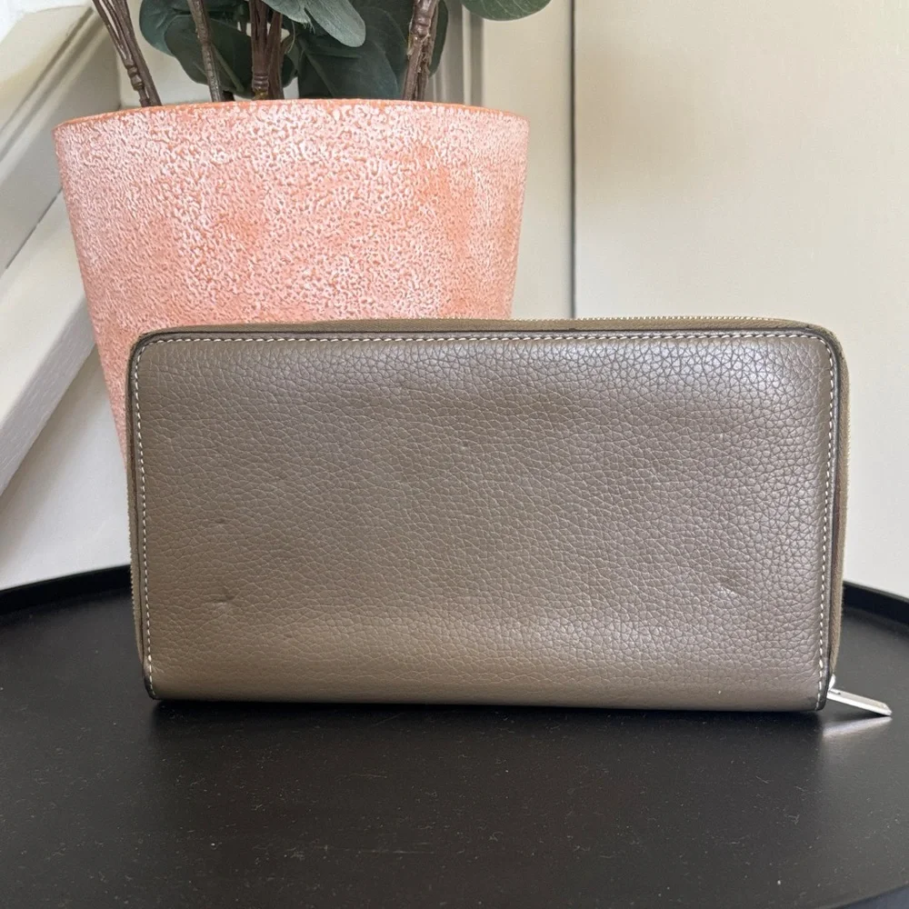 Celine Drummed Calfskin Zip Wallet - Picture 4 of 17